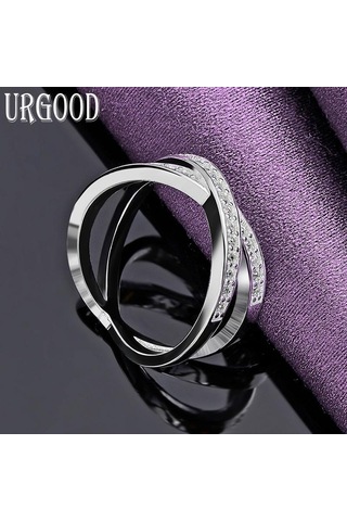 925 Ayar Gümüş Aaa Zirkon Yüzük Güzel Hediye Takı