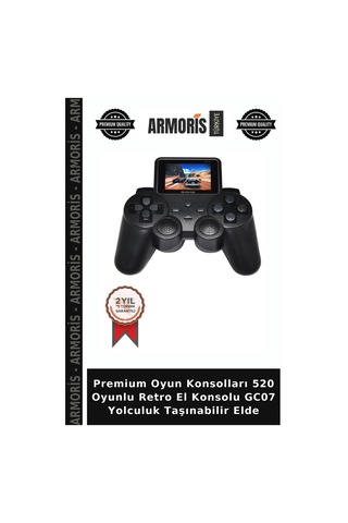 Premium Oyun Konsolları 520 Oyunlu Retro El Konsolu Gc07 Yolculuk Taşınabilir Elde