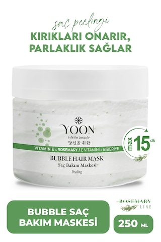 Yoon E Vitamini Peeling Etkili  Biberiyeli Saç Maskesi 250 ML