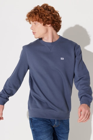 Lee Regular Fit Normal Kesim %100 Pamuk Bisiklet Yaka İçi Polarlı İndigo Sweatshirt L81IRY315 İndigo