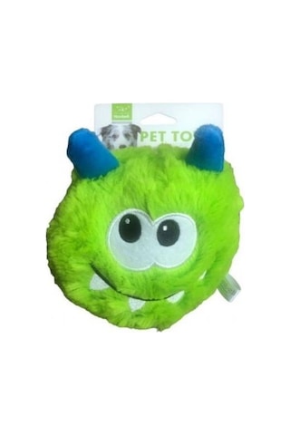 Nunbell Sesli Canavar Yeşil Surat Köpek Oyuncağı 14 Cm