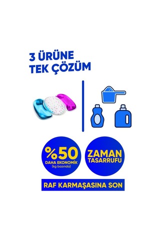 Ice Fresh Çamaşır Makinesi Deterjanı Hepsi Bir Arada Kapsülü 22 Yıkama Beyazlar Ve Renkliler Yerli Üretim 100 ML