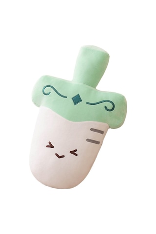 Jian Fan Yastık Kanepe Başlığı Yastık Ofis Şekerleme Yastığı - Beyaz Beyaz