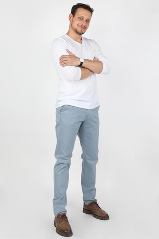 Erkek Fleto Cep Gabardin Pantolon Mavi