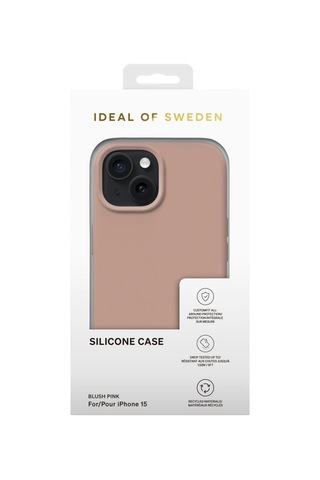 Silicone Case Apple Uyumlu iPhone 15 Blush Pink Pembe