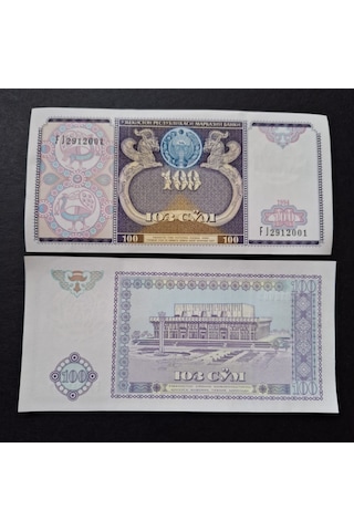 Escoines Koleksiyon 3996368f6236a7116b 1994 Özbekistan 100 Som Çil Kağıt Para