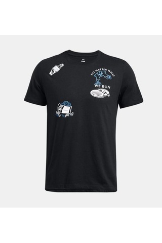 Ua We Run Shortsleeve 1383414-001 Siyah