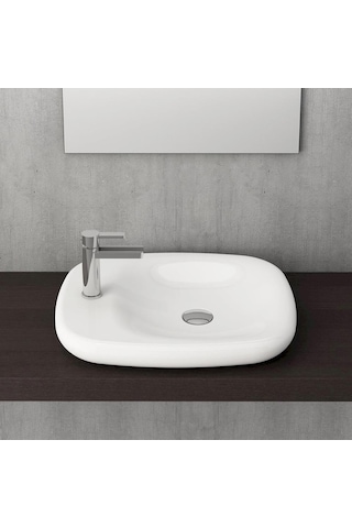 Bocchi Fenice Çanak Lavabo. 54 CM. Parlak Beyaz 1489-001-0126