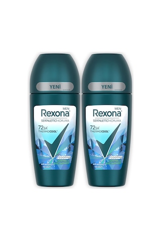 Rexona Men Thermocool Erkek Roll On Deodorant Menthol & Blue Lavender 50 Ml X2