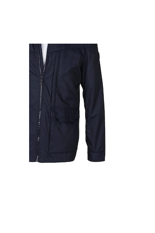 Ncs Jeans Lacivert Erkek Dik Yaka Rüzgar Ve Su Itici Ön Cepli Slim Fit Mevsimlik Mont 4502-Lacivert