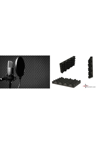 Türkeli Ses Yalıtım Bariyerli Yumurta Süngeri 28 MM 120 Dns 100 x 100 CM