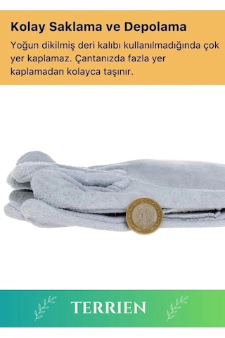 Premium Serisi Yanmaz Isıya Dayanıklı Eldiven Kaynak Yangın İçin Su Geçirmez Çok Amaçlı Deri Eldiven