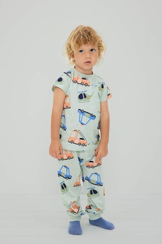 Defacto 2li Pijama Takımı Erkek Bebek H5618a526augn1181 Yeşil-gn1181