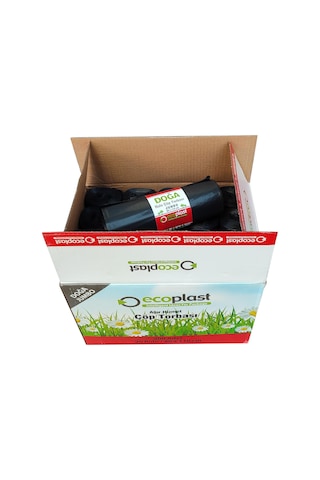 Ecoplast Battal Boy Çöp Torbası Poşeti - 500 G- 90 L - 80 x 110 CM / 10 Adetlik 3 Rulo