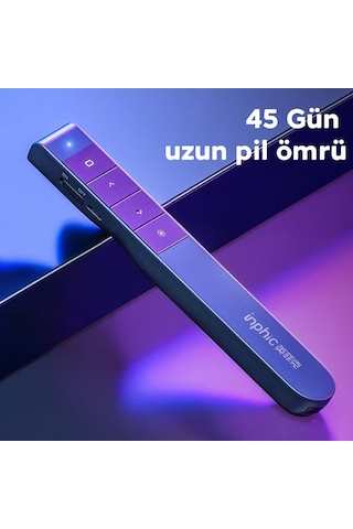 İnphic Pl1 Projeksiyon Multimedya Sunum Şarjlı Kırmızı Lazerli Uzaktan Kumanda