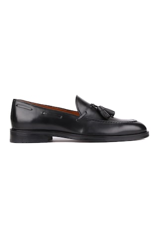 Shoetyle - Siyah Deri Püsküllü Erkek Klasik Ayakkabı 250-7951-834-siyah
