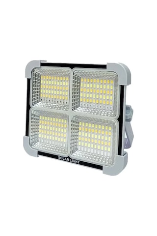 Cata Ct-4698 Miami 200w Solar Projektör Güneş Enerjili Şarjlı Led Işık 3 Renk Modu 6400k-4000k-3200k Dimmerli Dış Mekan Aydınlatma