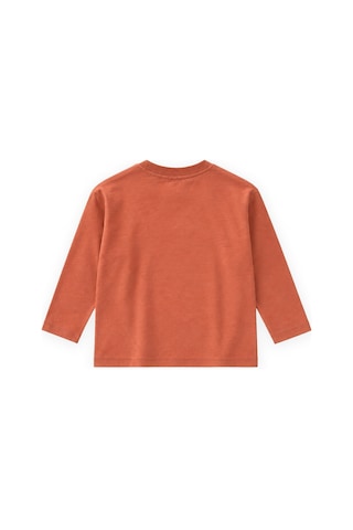 Cigit Sloganlı Uzun Kollu T-shirt 2-10 Yaş Oranj