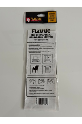 Flamme Mobilya Zemin Koruyucu Keçe Kendinden Yapışkanlı