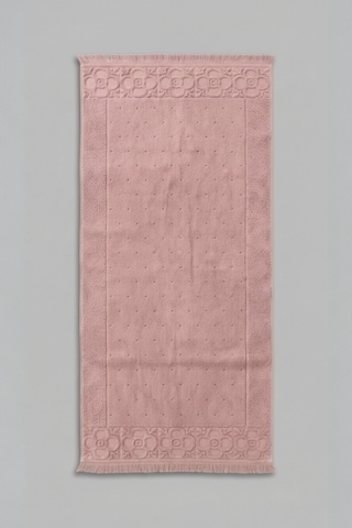 Fesun Pudra Ayak Havlusu - 70x130cm, 790gr, %100 Pamuk, Spa Ve Otel Banyo Paspası Pudra