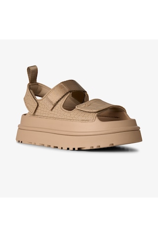 Ugg Goldenglow Embossed Kadın Krem Sandalet 1175311 Bej