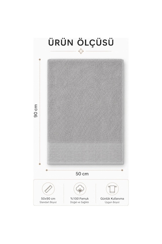 6 Lı El Yüz Renkli Havlu Seti %100 Pamuklu 50x90 Cm Velora Koleksiyon Mürdüm