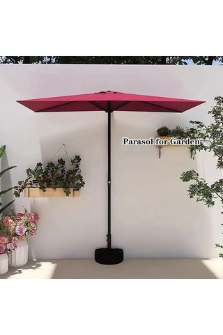Bu Taşınabilir Veranda Şemsiyesi, 250 X 245 Cm, Krank, Dış Mekan İçin Güneş, Bahçe, Balkon, Yüzme Havuzu, Teras Ve Plaj İçin İdealdir. Media C Çok Yönlü Bir Şemsiye Diğer