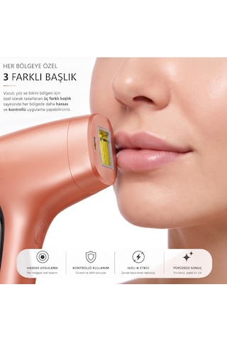 ROBX A05 Ipl 3 Milyon Atım Akıllı Cilt Tanıma Ultra Seri Atım 3 Başlıklı Lazer Epilasyon Cihazı