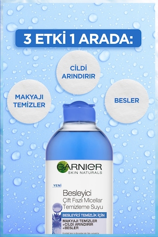 Garnier Besleyici Çift Fazlı Micellar Makyaj Temizleme Suyu 400 ML