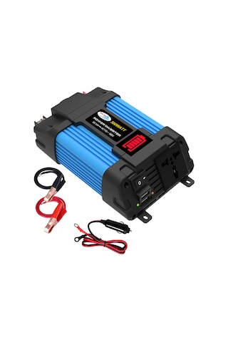Xindoker 12v'den 110v'ye Dönüştürücü, 300w Led Göstergeli Araç Inverteri, Çift Usb, Elektrikli Aletler İçin Güç Kaynağı