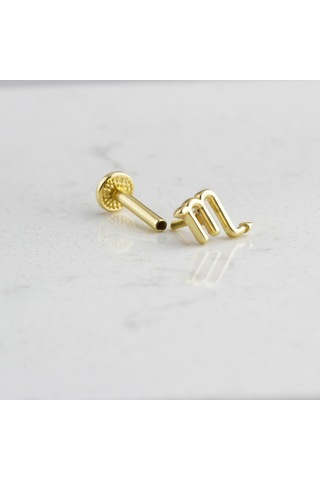 Glorria Altın Akrep Burcu Tragus Piercing Çok Renkli