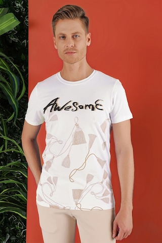 Efor Ts 856 Beyaz Spor T-shirt Beyaz