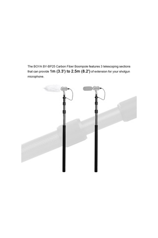 Boya By-Pb25 Karbon Fiber Mikrofon Sopa Boom Pole