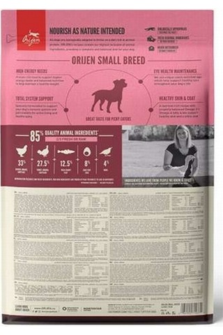 Orijen Small Breed Puppy & Adult Küçük Irk Tahılsız Yavru ve Yetişkin Köpek Maması 1800 G