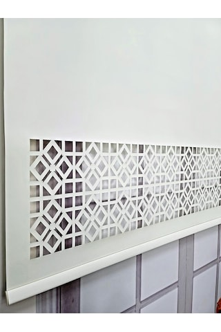 Stor Perde Desenli Lazer Kesim Kalın Kumaşlı Ml104