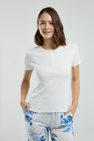 Pierre Cardin Kadın Beyaz Pijama Takımı Pc8970-s-v1 Beyaz