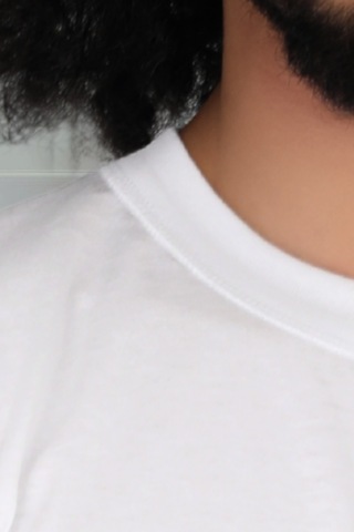 Erkek Slim Fit Sıfır Yaka Fanila T-shirt Çok Renkli