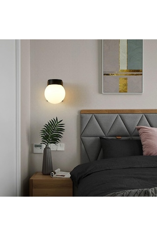 12 Watt Modern Tasarım İç Ve Dış Mekan, Bahçe, Balkon, Banyo Apliği Günışığı Led Armatür Duvar Aplik Gün Işığı - Sarı