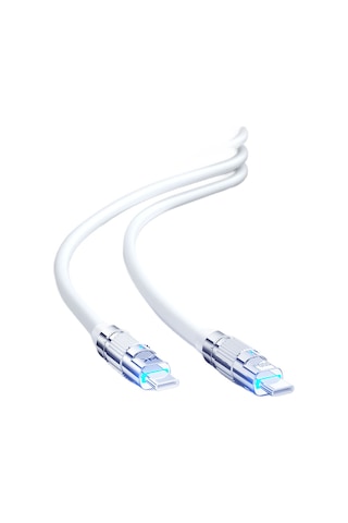 Wekome WDC-188 100 W Type-c To Type-c Hızlı Şarj Kablosu Beyaz