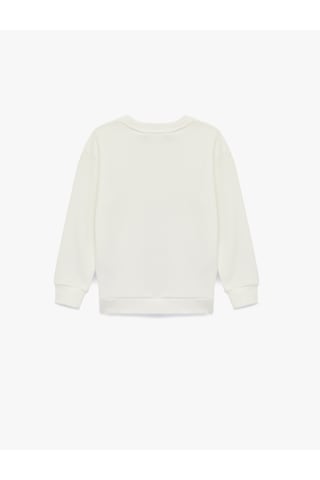 Koton Lisanslı Harry Potter Baskılı Uzun Kollu Bisiklet Yaka Sweatshirt Ekru 6wkb10441tk