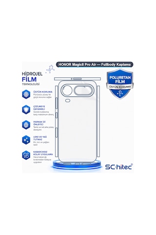 Schitec Honor Magic8 Pro Air Fullbody Nano Kaplama Koruyucu Film