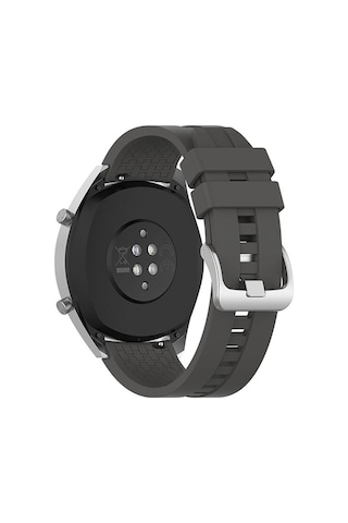 Samsung Galaxy Uyumlu Watch Active 2 44mm Kordon Kayış 20mm Klasik Silikon Kordon Metal Tokalı K23