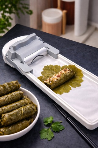 Reoona Pratik Yaprak Dolma Sarma Makinesi Yaprak Dolma Sarma Aparatı Asma Yaprağı Dolma Yapma Aleti siyah