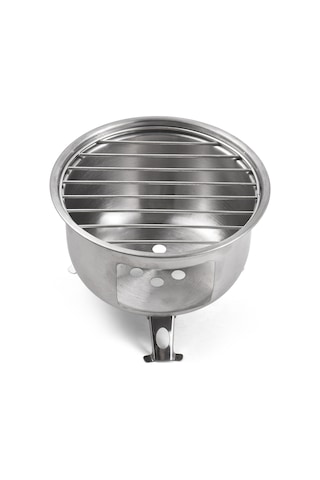 Hombey Çelik Paslanmaz 4'lü Fonksiyonlu Taşınabilir Kamp Mangalı Izgaralı, Kaynatma, Pişirme, Kavurma Çok Renkli