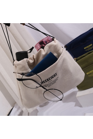 Geekyou Dayanıklı Kumaş Seyahat Organizer - Çanta İçi Çantalar, Makyaj Çantası, Anne Çantası, Pratik Depolama Çözümü Mavi Küçük