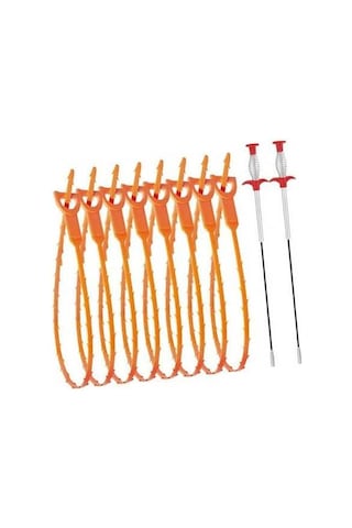 Bosphorusboutique02 Suntuk Drenaj Tıkanıklık Sökücü 10x Esnek Çok Yönlü Turuncu Ev Tipi Turuncu