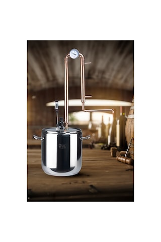 Bitkisel Damıtma Mesh Dolgulu İmbik Damıtma Sistemi 17 Litre