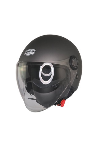 Motoanl Güneş Vizörlü Ece 22.06  Yarım Açık Motor Kaskı Mat Gri