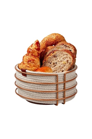 Edora Home 4'lü Rose Servis Sunum Seti, Peçetelik, Kağıt Havluluk, Nihale, Ekmeklik - Metal Paslanmaz