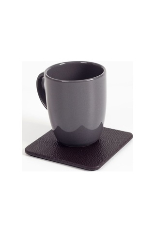 Turgut Office Deri Bardak Altlığı Kahverengi 1 Adet Kahverengi